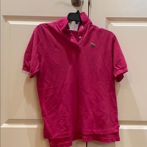 Pink Lacoste Polo Shirt